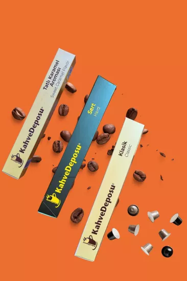 Nespresso Uyumlu Kapsül Kahve Klasik Sert Ve Karamel Aromalı 3 Kutu (30 KAPSÜL)